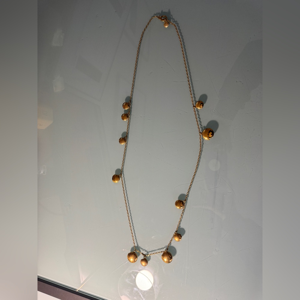 J Crew Multi Locket Gold-Tone Necklace